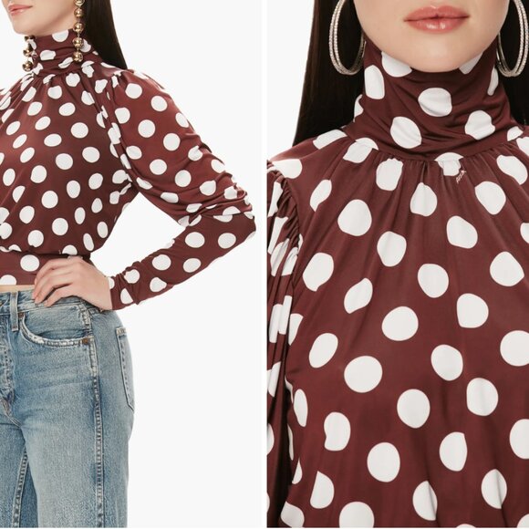 Polka Dot Backless Top - Picture 3 of 8